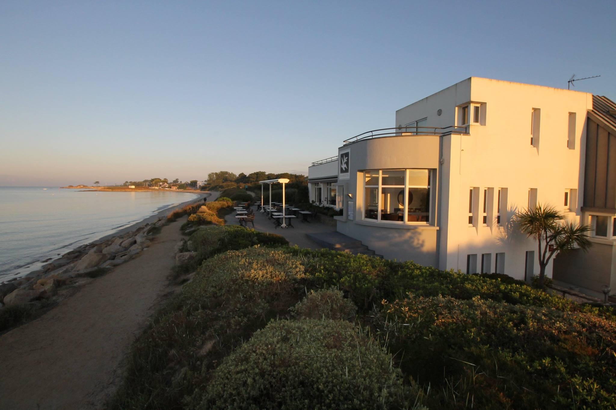 Logis Hotel & Restaurant Les Mouettes - Larmor Plage, Proche De Lorient Exterior foto